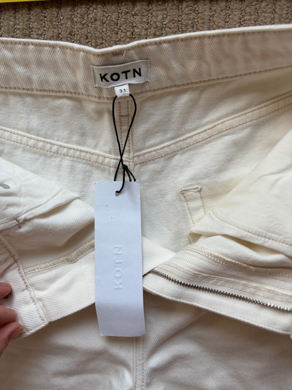 KOTN Women’s Philae Denim, size 31, Natural - Picture 7 of 14